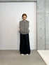 egg zip vest(wool tweed)